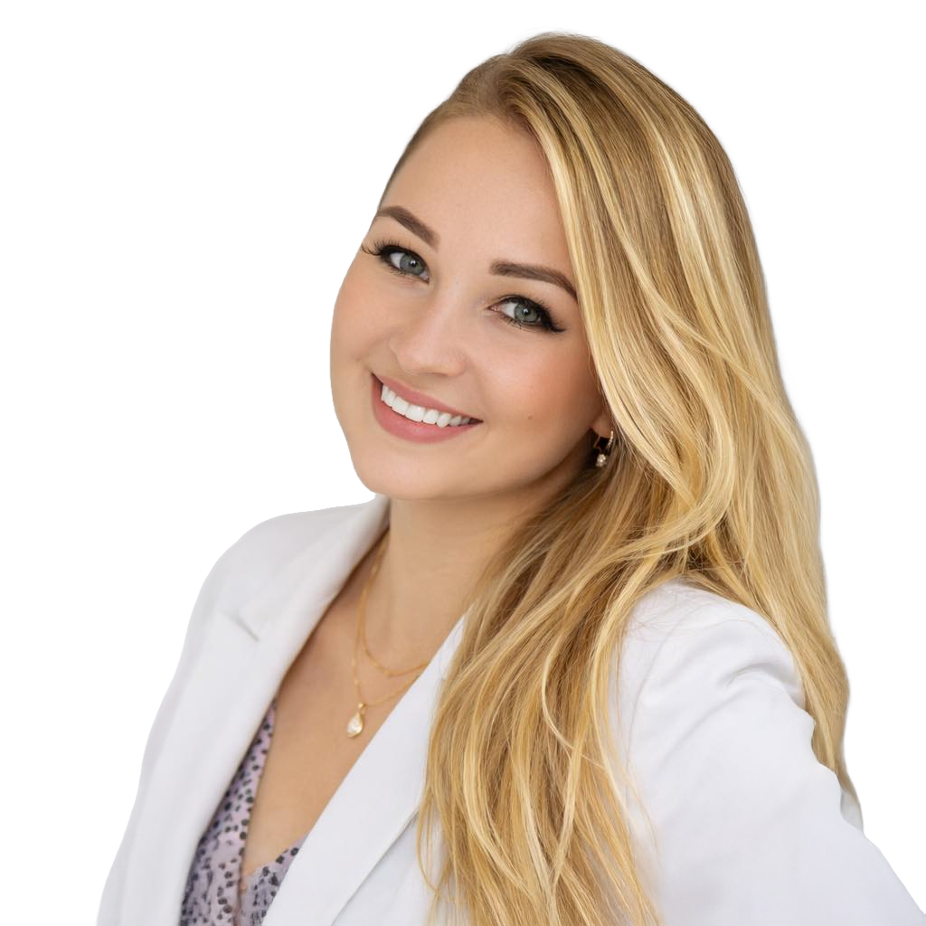 Professional woman with radiant skin